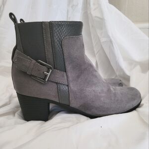Gray Ankle Boots